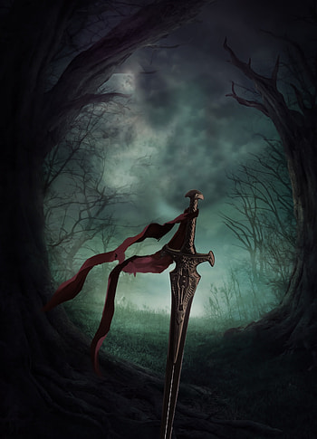Fantasy, sword, artwork HD phone wallpaper