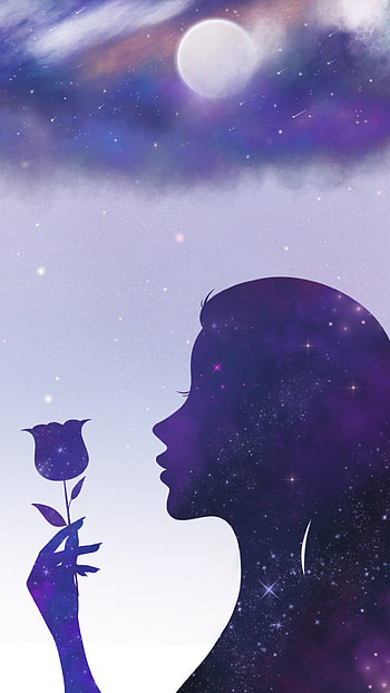 Galaxy, mujer_universo, infinito-estrellas HD phone wallpaper