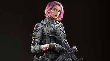Special Forces Scifi Girl , scifi, warrior, artist, artwork, digital-art, artstation HD wallpaper