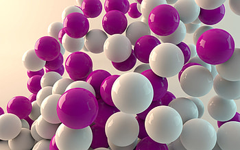 3D, Form, Flight, Balls HD wallpaper