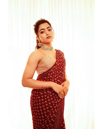rashmika mandanna, dress, hair HD phone wallpaper
