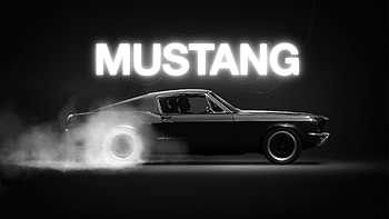Mustang Majesty The Drifter S Roar, ford-mustang, ford, cars, dark, black, oled, artist, artwork, digital-art HD wallpaper