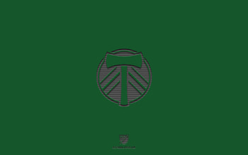 Portland Timbers, green background, American soccer team, Portland Timbers emblem, MLS, Portland, USA, soccer, Portland Timbers logo HD wallpaper