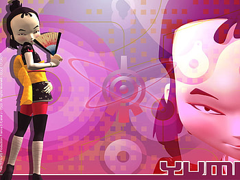 Yomi, colorful, pink, stuff, blah HD wallpaper
