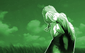 Star Crossed Lovers, star, crossed, anime, green, hug, drmonkey, lovers, manga HD wallpaper