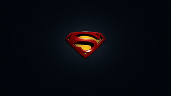 Superman, logo, minimal HD wallpaper