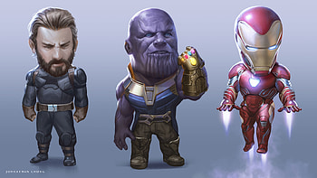 Captain America Thanos Iron Man Avengers Infinity War Artwork, captain-america, thanos, iron-man, avengers-infinity-war, artwork, artstation, artist HD wallpaper