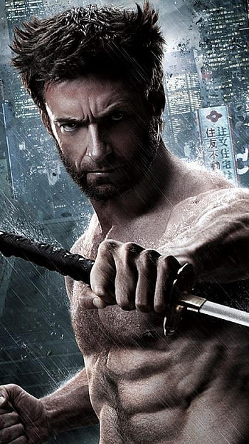 Top-quality , Wolverine portrayed by Hugh Jackman, Impressive backgrounds, Striking HD phone wallpaper
