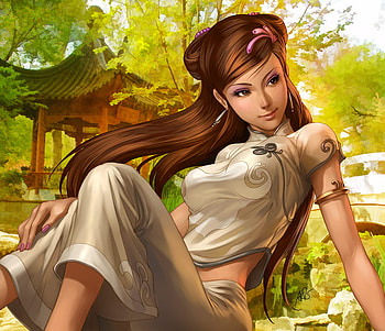 Spring Shade, fantasy, pretty, gorgeous, beautiful, girl, spring, oriental, woman HD wallpaper