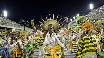 Rio carnival, Vibrant celebrations, Dance-filled streets, Brazilian passion HD wallpaper