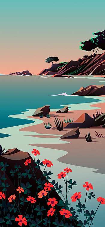 Minimalist Coastal Muse — Artistic , artistic, minimalist HD phone wallpaper