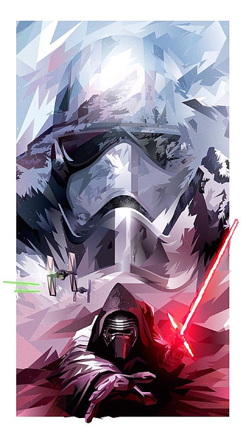 Star Wars The Force Awakens Dark Side splash iDeviceArt HD phone wallpaper