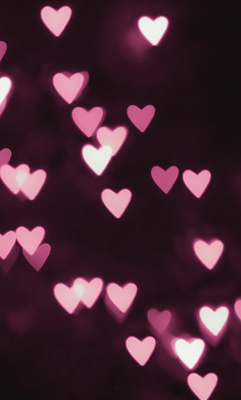 Bokeh pink hearts, Dreamy background, Heart-shaped, Artistic ambiance HD phone wallpaper