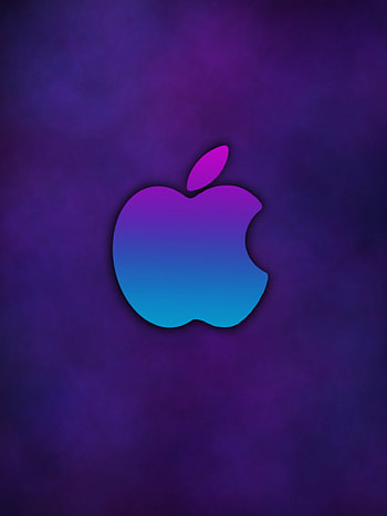 Cosmic Apple, fade, design, universe, drawing, logo, abstract, ipad, stars, ios HD phone wallpaper