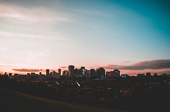 Cities, Sunset, Sky, City, Buildings HD wallpaper