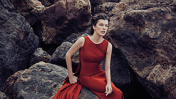 Milla Jovovich, Harpers Bazaar Spain, Celebrities in HD wallpaper