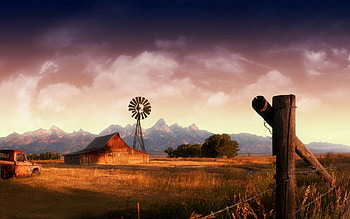 Barn, Farms HD wallpaper