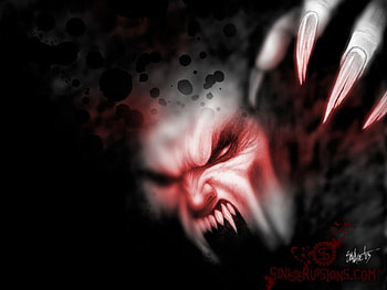 Dark Creatures, fangs, claws, attack, blood sucker, vampire, creatue HD wallpaper