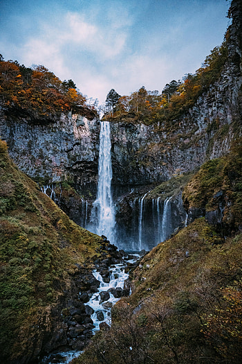 Nature, Water, Rock, Waterfall, Break, Precipice HD phone wallpaper