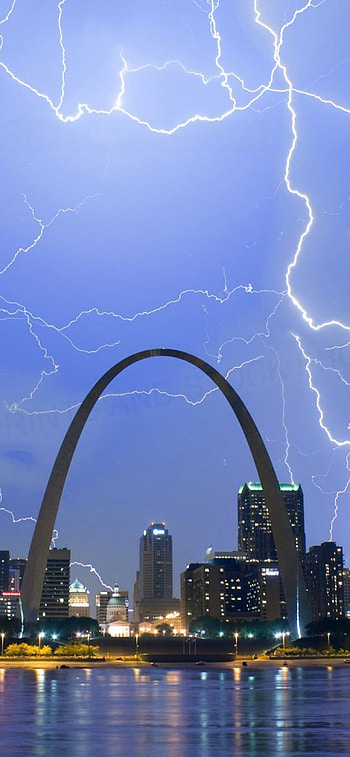 St. Louis skyline, Gateway Arch, Urban travels, Cityscape views HD phone wallpaper