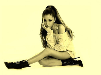 Ariana Grande, model, 2015, , singer, beautiful, actress, Ariana, Grande, boots, legs HD wallpaper