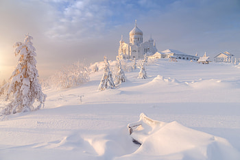 Belogorsky-Monastery, winter, Belogorsky, Nature, Monastery, snow HD wallpaper