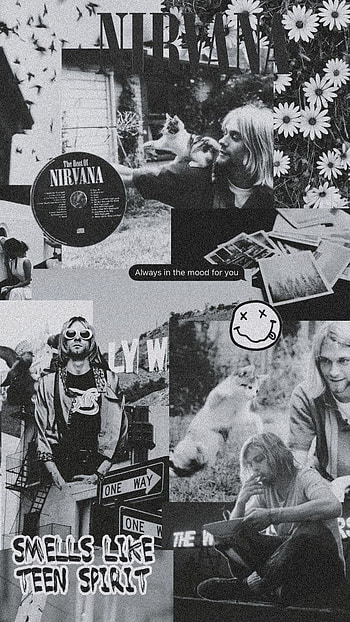 Kurt Cobain (Nirvana), Bands, Aesthetic, Rock, Punk, Nirvana, Grunge, black, 90s, KurtCobain HD phone wallpaper
