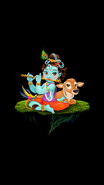 Shree Krishna, Artist, Art, Janmastami, Janmasthami, Littlekrishna, Cartoon HD phone wallpaper