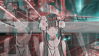 Anime, cyberpunk HD wallpaper