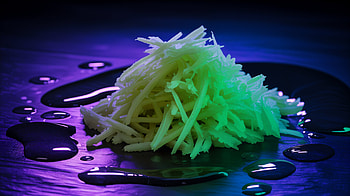 Ginger Shreds with Vibrant Lighting, ginger, food, close-up HD wallpaper