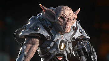 Cyber goblin character study, ZBrushCentral artwork, Futuristic goblin design, Digital goblin model HD wallpaper