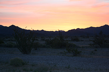 Desert Rose, ghost towns, camping, deserts, sunup HD wallpaper