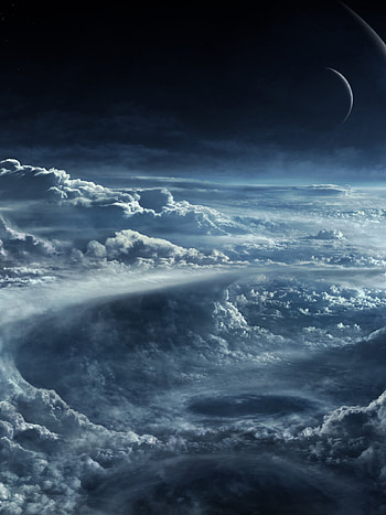 Space and clouds, Stunning , Interstellar view HD phone wallpaper