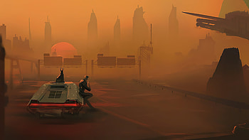 Cigarette Time After Work Dog Cyberpunk , smoking, cyberpunk, artist, artwork, digital-art, scifi, deviantart HD wallpaper