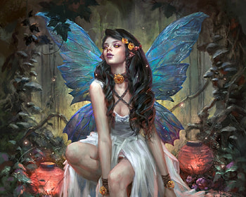 Beautiful Fairy, fairy, fantasy, art, woman HD wallpaper