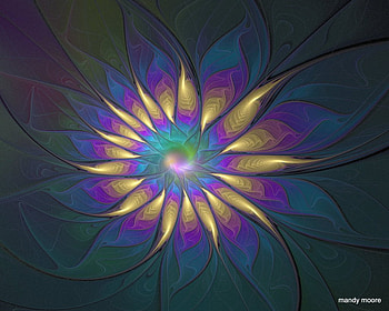 Negativity, colors, fractal HD wallpaper