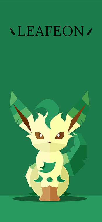 Leafeon, fondo, pokemon HD phone wallpaper