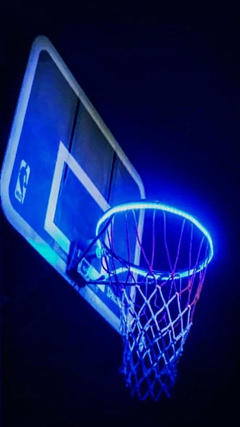 basket, ball, electric blue HD phone wallpaper