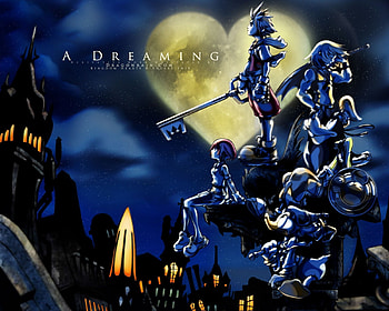 A Dreaming, Kingdom Hearts, Riku, Donald, Goofy, Kairi, Sora HD wallpaper
