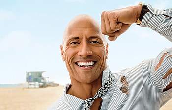 Dwayne Johnson, smile, the rock HD wallpaper