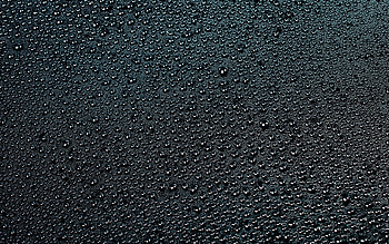 Drops, black surface, close up HD wallpaper