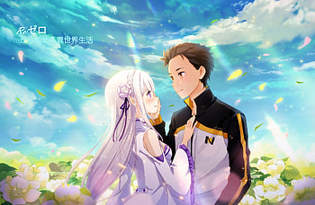Subaru Natsuki, Anime, Re:zero Starting Life In Another World, Emilia (Re:zero) HD wallpaper