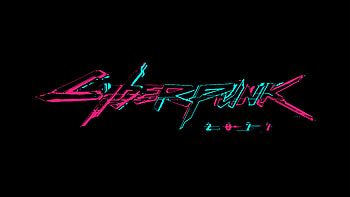 Cyberpunk 2077 Neon Logo HD wallpaper