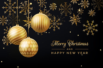 :), craciun, ball, golden, black, christmas, card, new year HD wallpaper