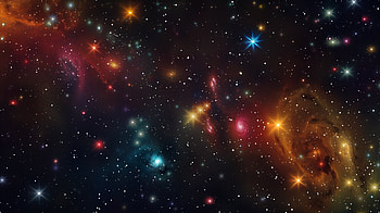 Cosmic Symphony, space, star, constellation, colorful HD wallpaper
