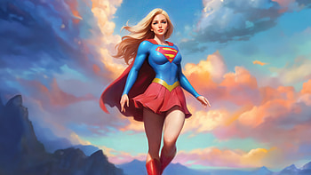Supergirl Starlight Avenger, supergirl, superheroes, artwork, digital-art HD wallpaper