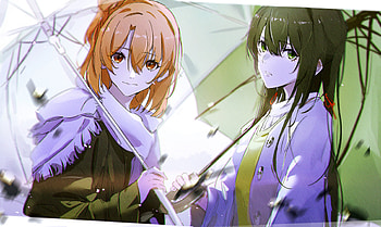 Yahari Ore No Seishun Love Comedy Wa Machigatteiru, Anime, My Teen Romantic Comedy Snafu, Black Hair, Long Hair, Short Hair, Umbrella, Yui Yuigahama, Yukino Yukinoshita HD wallpaper