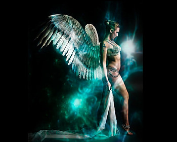 Fairy And The Light, fairy, wings, fantasy, light, tattoo HD wallpaper