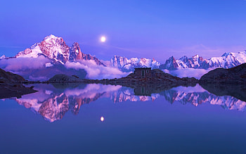 Landscape, Nature, Night, Lakes HD wallpaper