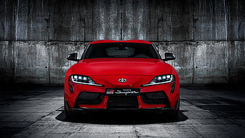 Red, sports car, 2019 Toyota GR Supra HD wallpaper